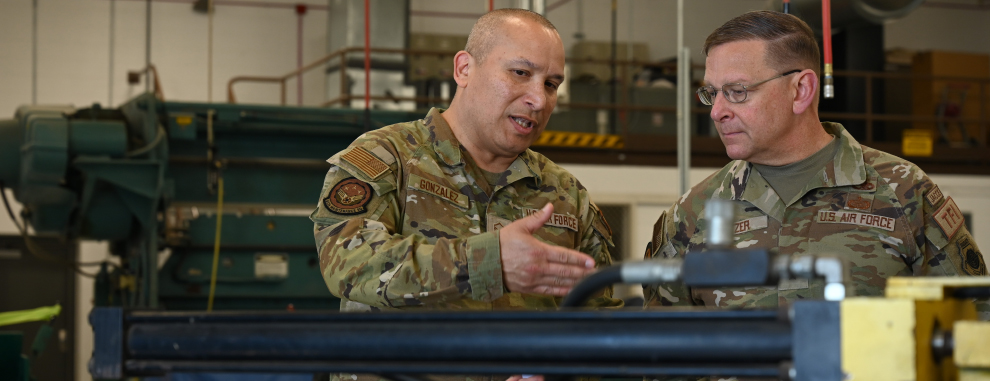 Headquarters Air Force official visits Alamo Wing