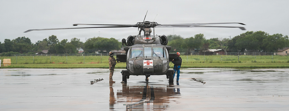 Texas National Guard Black Hawks support severe weather response