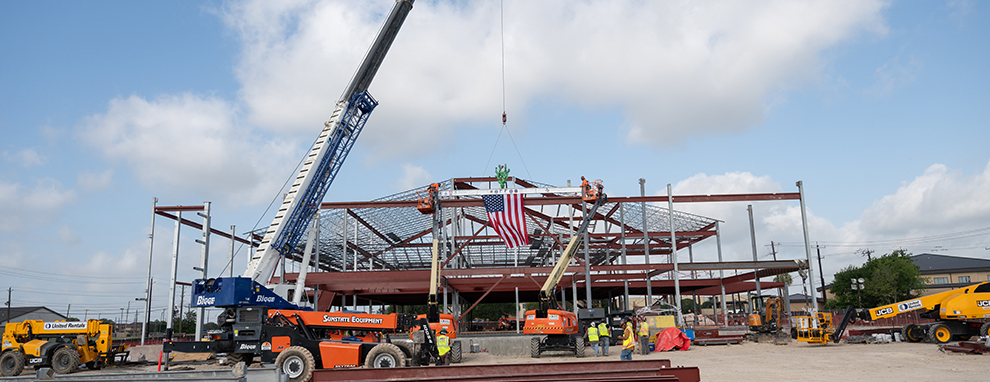 Dunn Dental Clinic reaches construction milestone with topping out ceremony