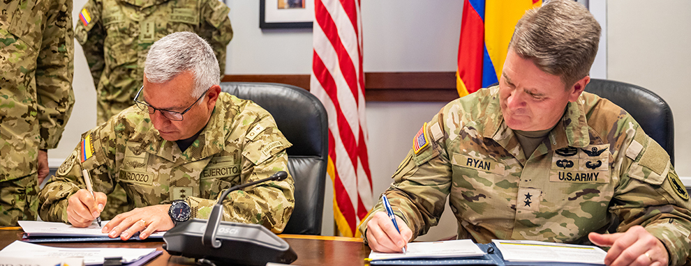 U.S., Colombian armies strengthen partnership with 2025 staff talks, signing agreed-to-actions
