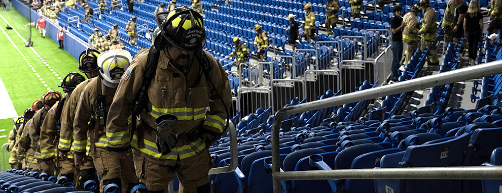JBSA firefighters complete 9/11 climb challenge