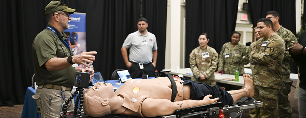 Naval Medical Forces Development Command plugs into future of trauma care simulation at JBSA Expo