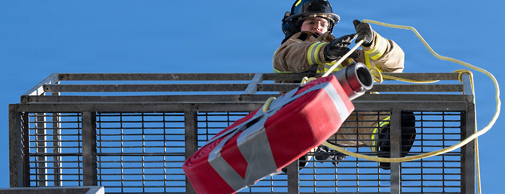 Joint firefighters collaborate, compete and test their abilities