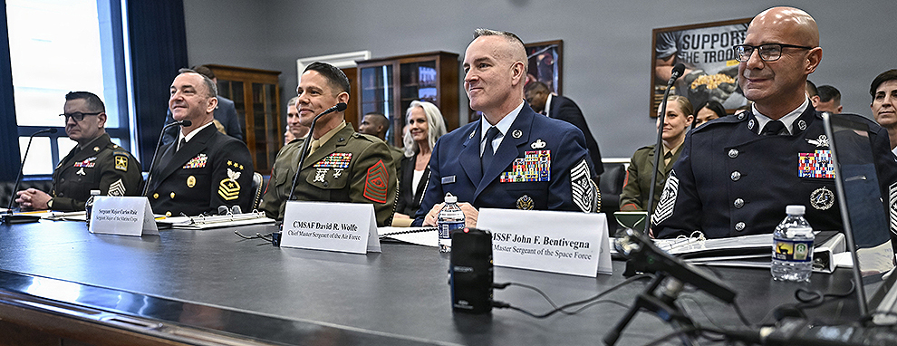 Senior enlisted leaders stress quality of life, readiness 