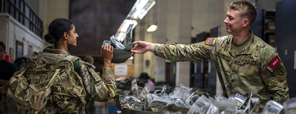 502d Logistics Readiness Squadron Central Issue Facility gets BOLC students prepped and ready to go