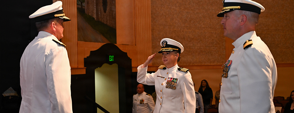 Navy Medicine Training Support Command holds change of command ceremony