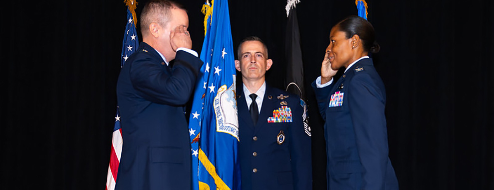 Air Force Recruiting Service welcomes new commander, command chief at JBSA-Randolph