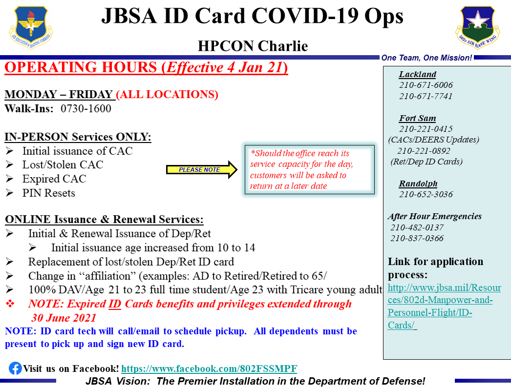 Randolph Air Force Base Id Card Office