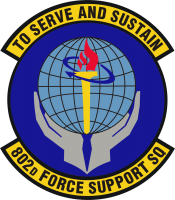 802d Force Support Squadron Logo